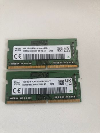 SODIMM, HMA851S6DJR6N-XN 4GB, DDR4, 3200MHz Du Vnt (2x4GB )