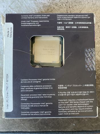 Intel Core i7-8700K 3.7-4.7 GHz LGA1151 6-Core CPU