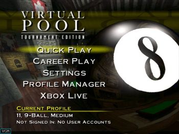 Virtual Pool: Tournament Edition Xbox