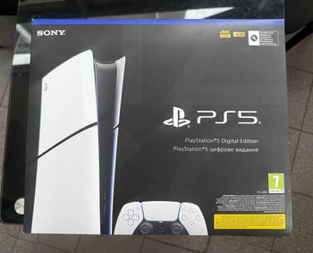 Playstation 5 Slim Digital Edition, Black & White, 1TB