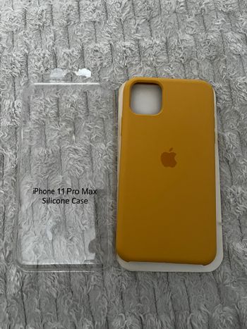 iPhone 11 Pro max silicone case dark yellow