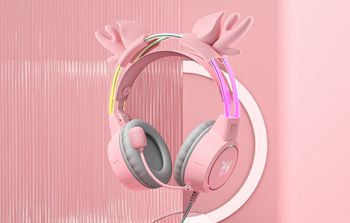 Onikuma X15 Pro Pink Deer Horns gaming headphones (žaidimų ausinės)