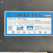 CHIEFTEC CTG-750C 750W CPU 1x8 PSU maitinimo blokas PC Power supply maitekas maitblokis
