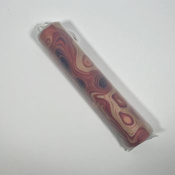 Extended Gaming Mousepad 90x40 cm - Abstract Earthy Red Swirls