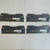 32GB Kit (4x 8GB) DDR3 Kingston HyperX Beast 2400MHz CL11 1.65v HX324C11T3K2/16 RAM Operatyvioji atmintis PC atmintis Gaming Ramas stick kompiuterio