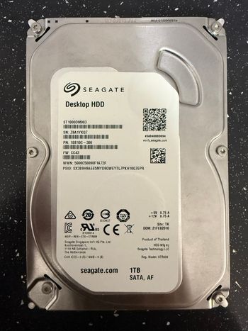 Seagate Barracuda 1 TB HDD Storage