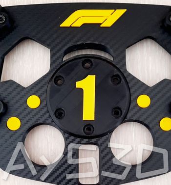 MOD F1 PERSONALIZADO center cap nombre accesorio superior logo para Logitech G29