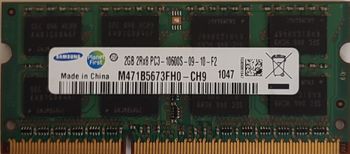 Samsung 2 GB 2Rx8 PC3-10600S-09-10-F2