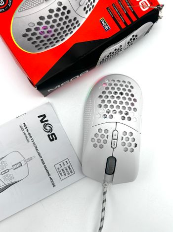 NOS M600 USB Laidinė Gaming Žaidimų Balta Pelė