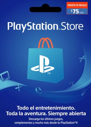 Tarjeta PlayStation Network Card 75 USD (CL) código PSN CHILE