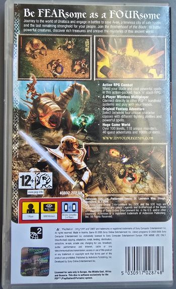 Untold Legends: Brotherhood of the Blade PSP