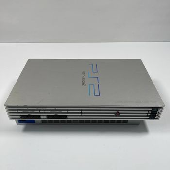 Sony PlayStation 2 PS2 Silver + Cables and a Game