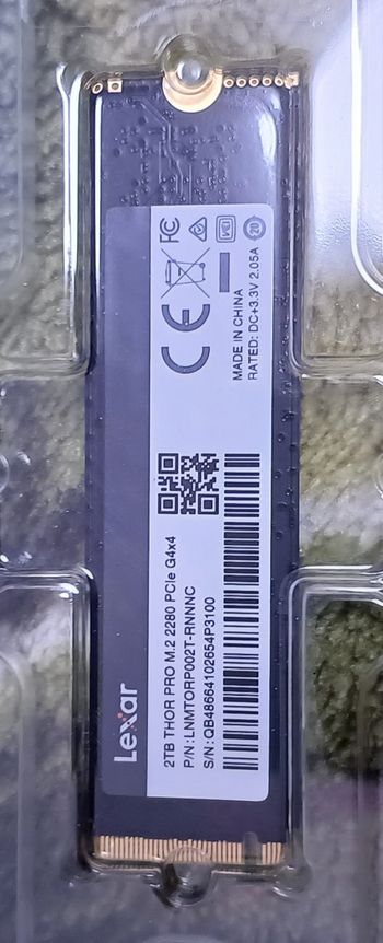 Lexar Thor Pro 2 TB ssd m2