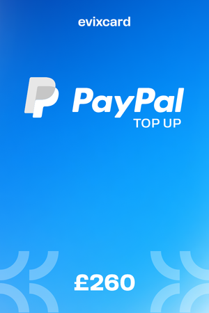 EvixCard PayPal Gift Card 260 GBP Key GLOBAL