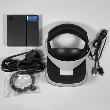 Sony PlayStation VR PSVR PS4 White Virtual Reality Headset + Cables