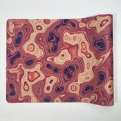 Extended Gaming Mousepad 90x40 cm - Abstract Earthy Red Swirls