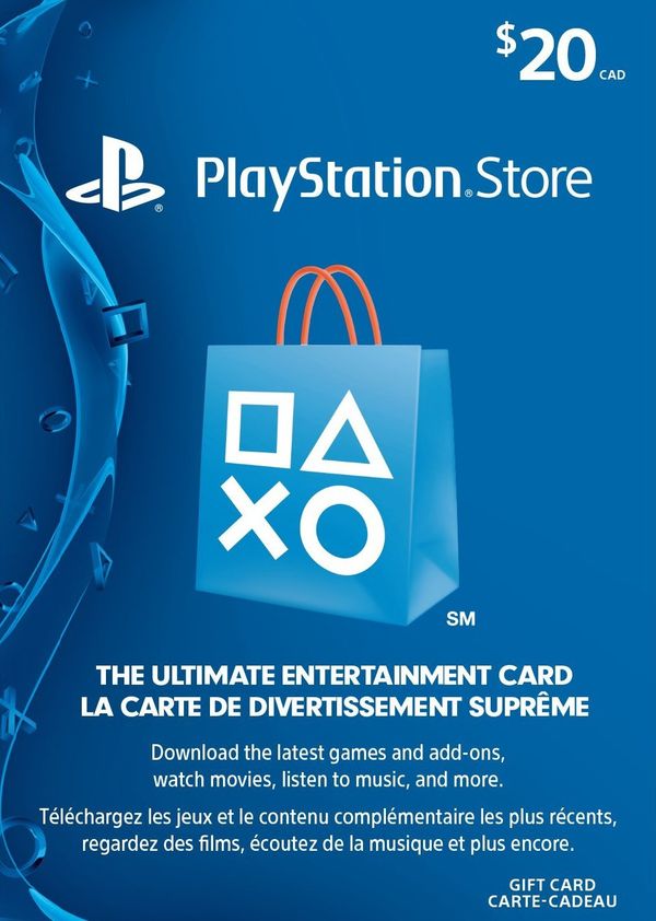 PlayStation Network Card 20 CAD PSN Key CANADA