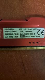 Kingston HyperX Fury Red 8 GB (2 x 4 GB) DDR3-1866 Red / Silver PC RAM for sale