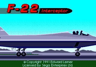 F-22 Interceptor SEGA Mega Drive
