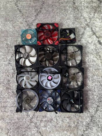 10x120mm, 2x80mm / Corsair, Zalman, AeroCool, Genesys, Hornet