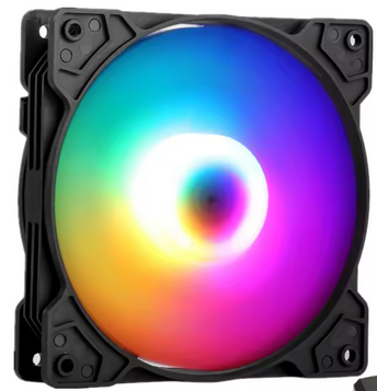 NAUJAS 120mm juodas RGB korpuso ventiliatorius