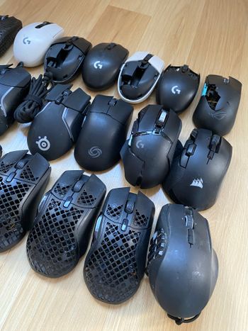 19vnt žaidimų pėlių su defektais gaming mouse