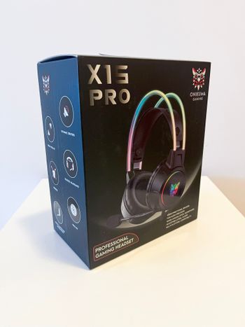  Onikuma X15 Pro Black Cat Ear gaming headphones (žaidimų ausinės)