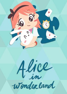 Alice in Wonderland - a jigsaw puzzle tale