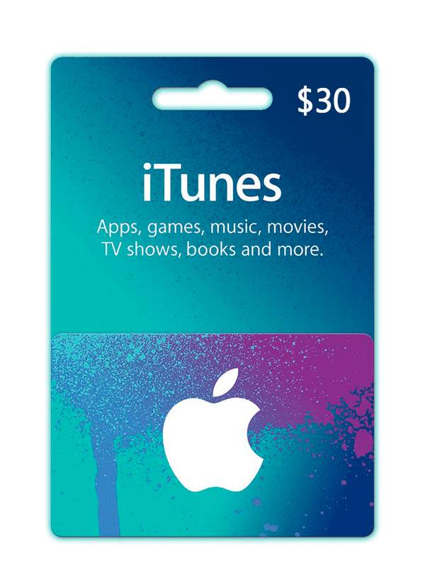Apple iTunes Gift Card 30 USD iTunes Key NORTH AMERICA