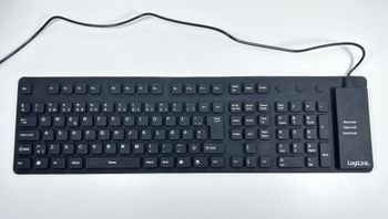 Logilink Lanksti Vandeniui Atspari USB Klaviatūra 