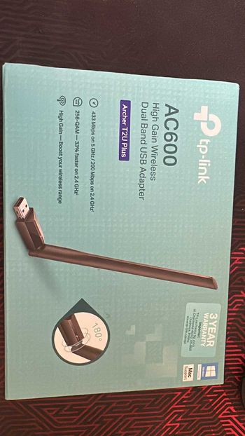 TP-Link Archer T2U USB 2.0 802.11a/b/g/n/ac Adapter