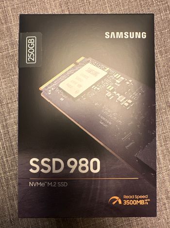 Samsung 980 Pro 250 GB NVME Storage