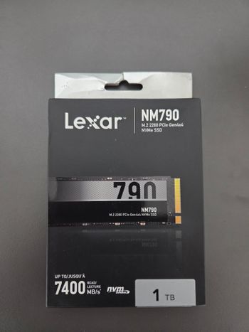 Naujas Lexar NM790 1tb diskas