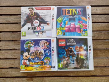 Pack 4 Juegos (3ds y 2ds) Fifa 14, Disney Magical World, Lego Jurassic world, Tetris Ultimate 