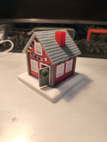 Kalėdinis namelis dekoracija