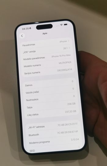 iPhone 15 Pro Max, Blue Titanium, 256gb