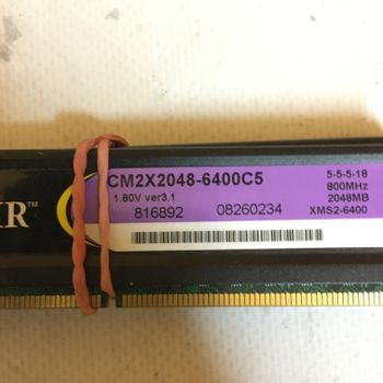 Corsair XMS2 2 GB (1 x 2 GB) DDR2-800 Black PC RAM