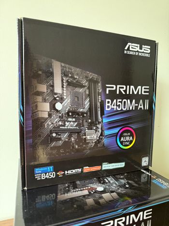 Asus Prime B450M-A II AMD B450 Micro ATX DDR4 AM4 1 x PCI-E x16 Slots Motherboard