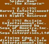The Amazing Spider-Man vs. The Kingpin SEGA Mega Drive