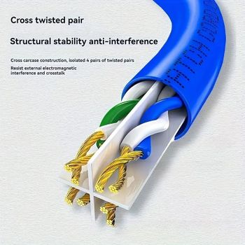 Get LAN tinklo kabelis – 50 metrų, 6 kategorija (Cat 6) Ilgis: 50 metrų