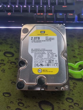 Western Digital RE 2 TB HDD Storage