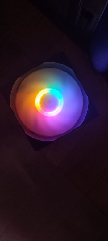 120mm ventiliatoriai 3 vienetai rgb juodi 