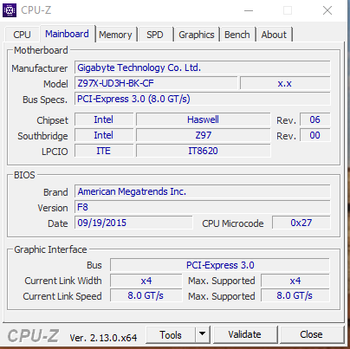Gigabyte GA-Z97X-UD3H-BK Intel Z97 ATX DDR3 LGA1150 3 x PCI-E x16 Slots Motherboard