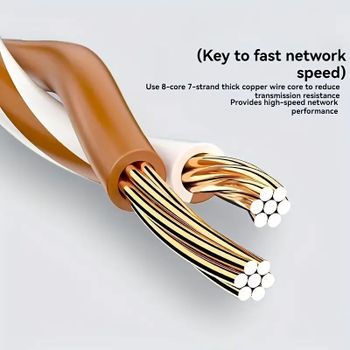 LAN tinklo kabelis – 50 metrų, 6 kategorija (Cat 6) Ilgis: 50 metrų