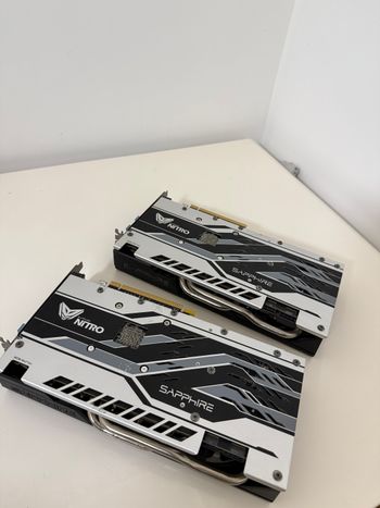 2VNT SAPPIRE RX 570 4GB NITRO+ SU TRŪKUMAIS for sale