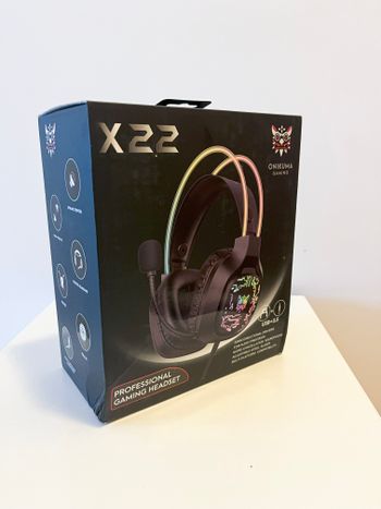 Onikuma X22 Black gaming headphones (žaidimų ausinės)