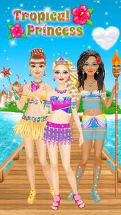 Tropical Princess - Makeup and Dressup Salon Game