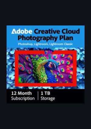 Adobe Creative Cloud Photography Plan - 1TB Cloudstorage Subscription Key GLOBAL