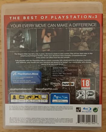 Heavy Rain (Move Edition) PlayStation 3