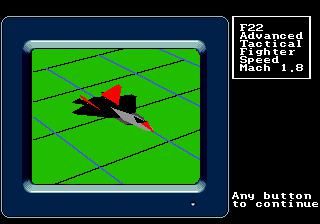 Redeem F-22 Interceptor SEGA Mega Drive